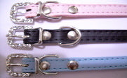 Soft Pink 10 inche Collars Rhinstones